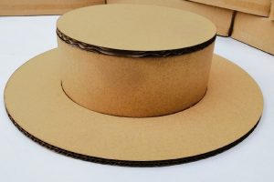 【帽子制作教程】 创意瓦楞纸板亲子手工DIY帽子英伦风帽子蛋糕材料包可绘画【视频】