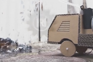 diy手工制作 神奇的纸板 如何用纸板遥控消防车教学视频