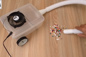 简单材料自制实用吸尘器 手工DIY强力清洁神器家用扫地机器