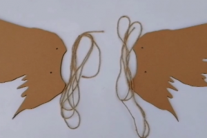 谷乐品环创手工天使翅膀纸板使用教程