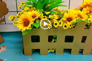 谷乐品新年节日布置环创墙面区角栏栅围栏纸板