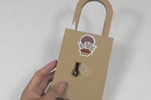 用纸板自制一把防盗锁，需要特制钥匙才能打开，大家觉得安全吗