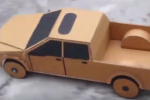 DIY课堂-硬纸板制作玩具卡车