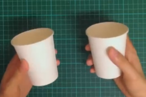 幼儿园废物利用手工视频教程：创意纸杯奖，送给爸爸的节日礼物
