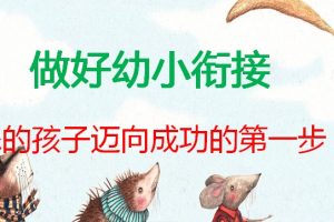 做好幼小衔接【精选PPT】ppt文档免费下载