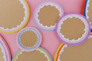 谷乐品原创环创圆形手工纸板展示