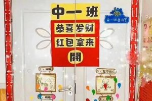 2022虎年春节教室班级门环创+贴纸，幼师赶快收藏！