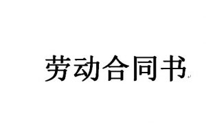 劳动合同–固定期限劳动合同WORD文档