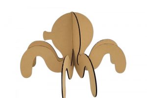 谷乐品环创手工DIY原创设计参赛作品立体章鱼纸板定制幼儿作品