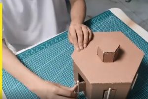 纸壳手工玩具之开门见山，制作教程来了，可以一家人玩