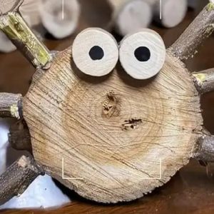 幼儿园环创手工木头制作