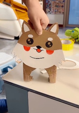 谷乐品环创手工材料DIY艺术创意之纸板小孩拉拉玩具，谷乐品环创素材网独家分享提供视频教程