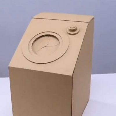 谷乐品环创手工材料DIY艺术创意之纸板自动饮料机，谷乐品环创素材网独家分享提供视频教程