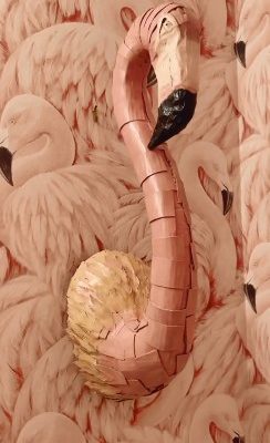 谷乐品环创手工材料DIY艺术创意之纸板天鹅展示，谷乐品环创素材网独家分享提供视频教程