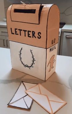 谷乐品环创手工材料DIY艺术创意之纸板立体邮筒，谷乐品环创素材网独家分享提供视频教程