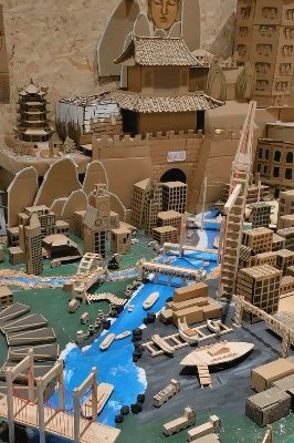 谷乐品环创手工材料DIY艺术创意之纸板全系列展会一，谷乐品环创素材网独家分享提供视频教程