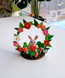 谷乐品环创手工材料DIY艺术创意之纸板轻黏土，谷乐品环创素材网独家分享提供视频教程