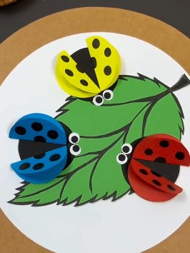 谷乐品环创手工材料DIY艺术创意之纸板卡纸甲壳虫，谷乐品环创素材网独家分享提供视频教程