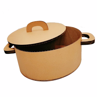 创意涂色装饰手工DIY纸板火锅材料教程