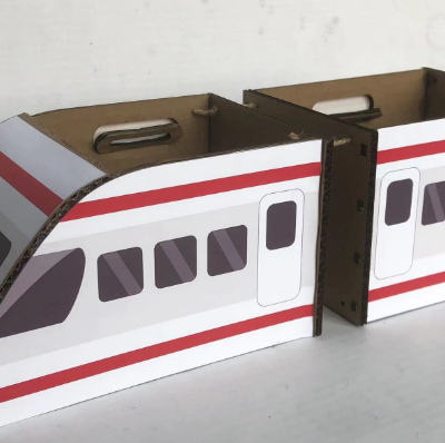 【城市地铁教程】谷乐品环创手工材料包定制城市地铁纸板舞蹈道具