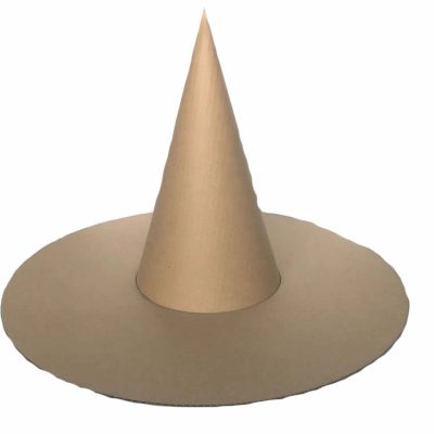 【尖顶的女巫帽形状教程】谷乐品环创手工DIY材料包尖顶的女巫帽形状纸板帽子定制