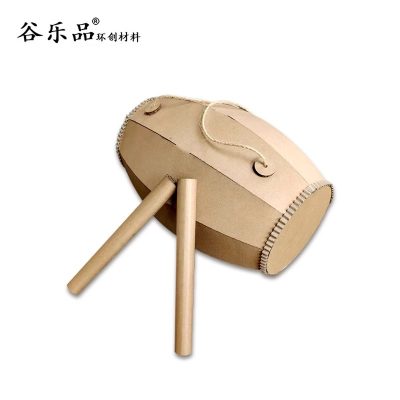 【腰鼓教程】谷乐品环创手工材料包DIY定制立体腰鼓纸板道具幼儿园作品
